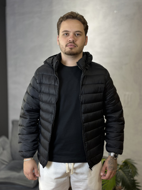 Bobojaco Preto Capuz Removível - Canguru Store