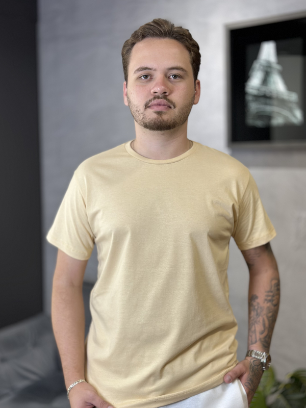 Camisa Comfort 100% Algodão Creme - Canguru Store