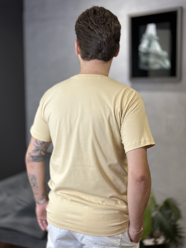 Camisa Comfort 100% Algodão Creme - Canguru Store