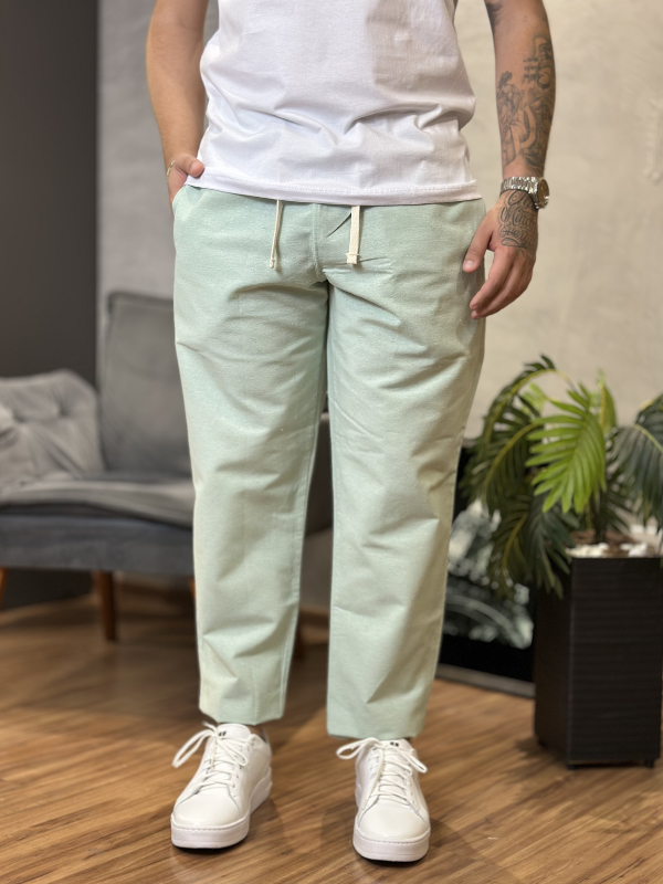 Calça Urban Linho Verde Chá - Canguru Store