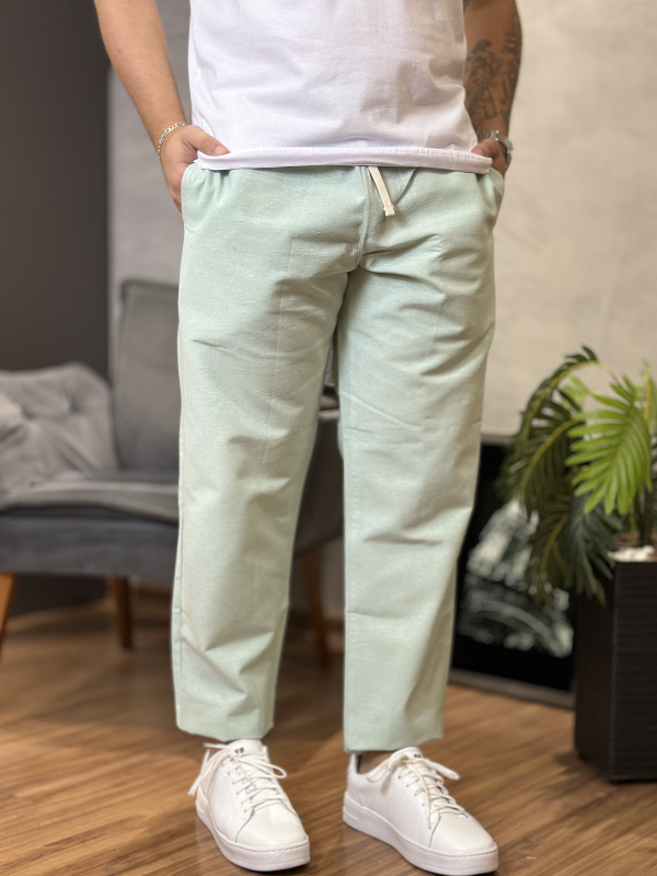 Calça Urban Linho Verde Chá - Canguru Store