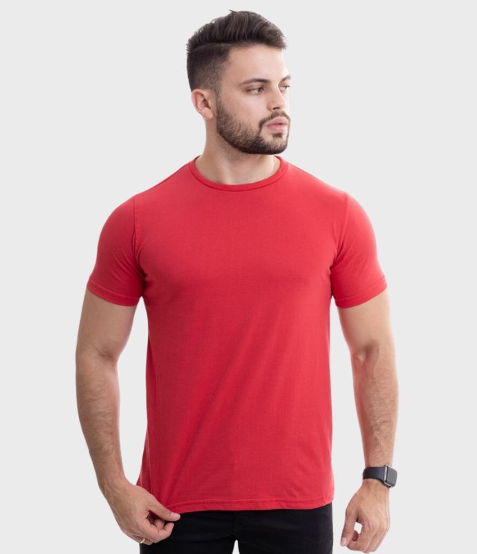 Camisa Básica Algodão Vermelho