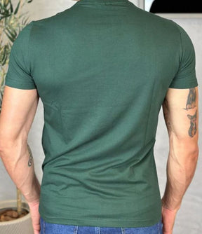 Camisa Básica Algodão Verde Militar