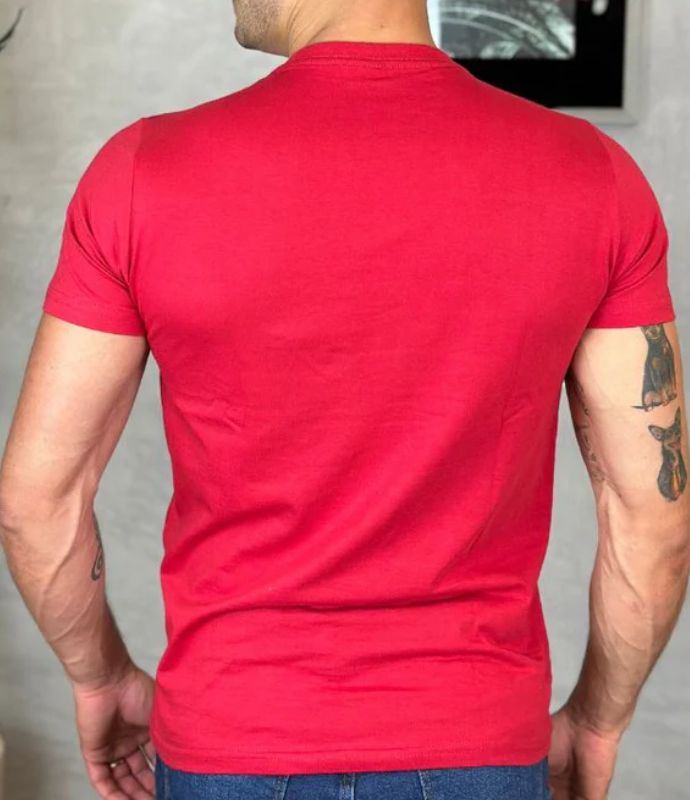 Camisa Básica Algodão Vermelho