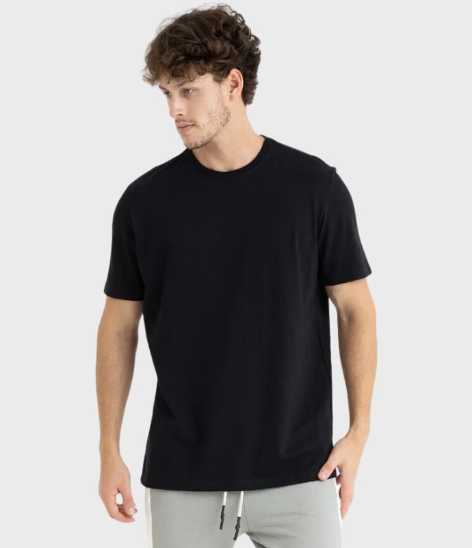 Camisa Básica Algodão Preto