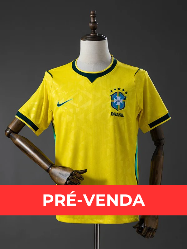 Camisa Brasil Tailandesa (1.1) Amarela 2026/27 Torcedor Pro Masculina - Canguru Store