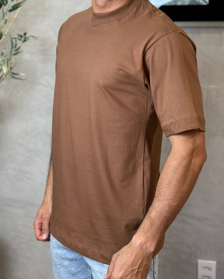 Camisa Oversized Basic Marrom