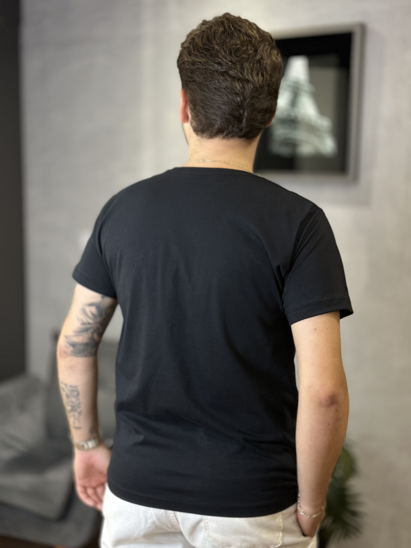 Camisa Comfort 100% Algodão Preto - Canguru Store