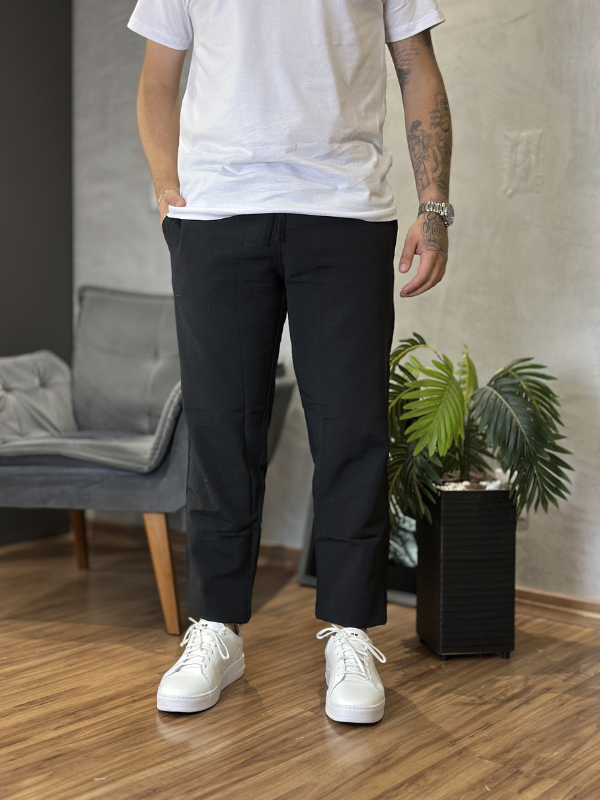 Calça Urban Linho Preto - Canguru Store