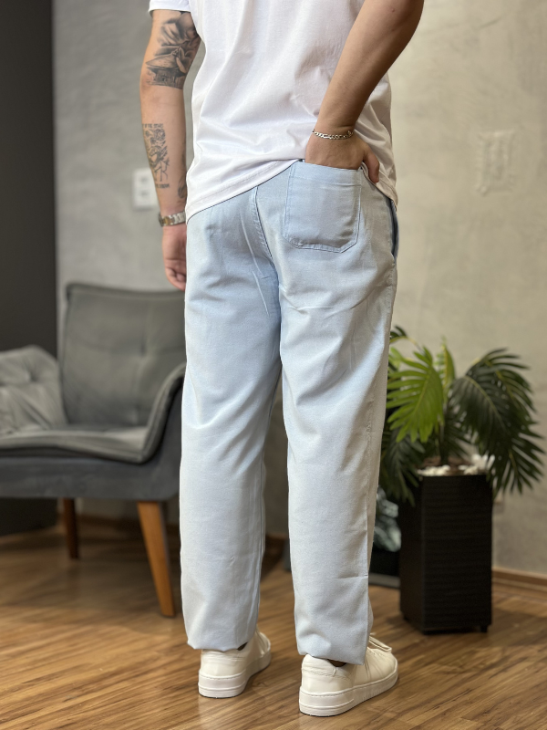 Calça Urban Linho Azul Bebê - Canguru Store