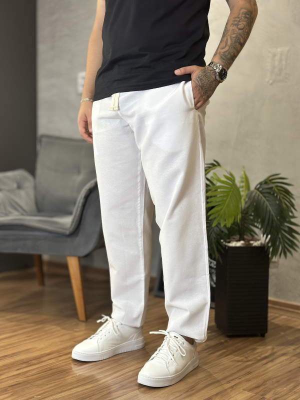 Calça Urban Linho Branco - Canguru Store