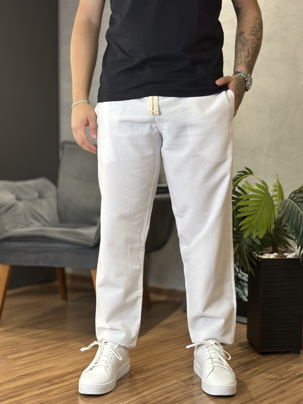 Calça Urban Linho Branco - Canguru Store