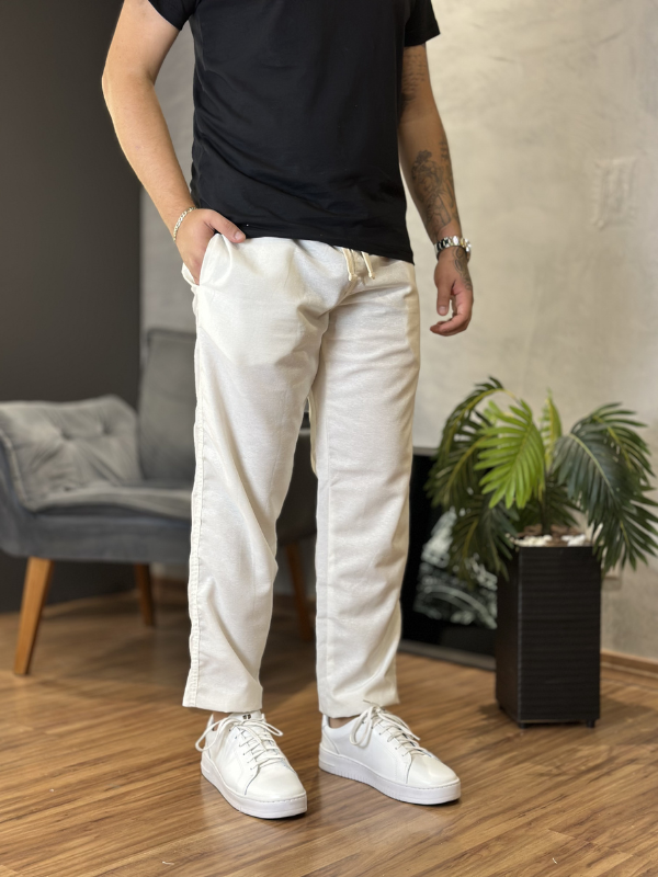 Calça Urban Linho Off White - Canguru Store