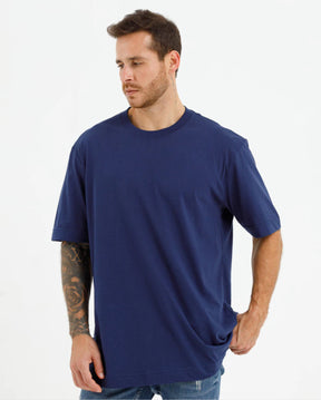 Camisa Oversized Basic Azul Marinho