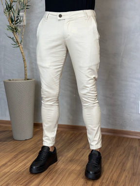 Calça Alfaiataria Cos Italiano Skinny Confort - Areia